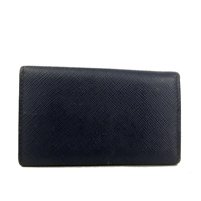 PRADA Saffiano Leather 6 Ring Key Case Blue