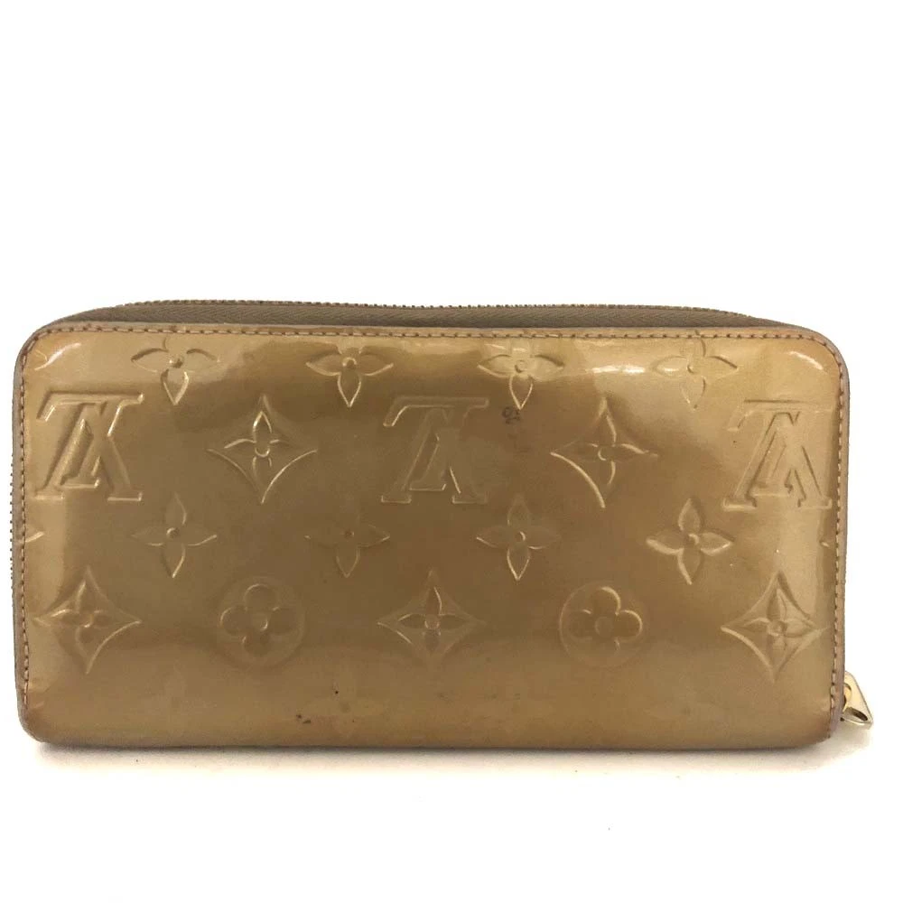 $970 2012 Louis Vuitton Monogram Vernis Zippy Zip Around Long Wallet CA2152