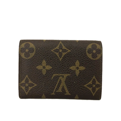 $395 1992 Louis Vuitton Monogram Porte-Monnaie Plat Coin Purse RA1912