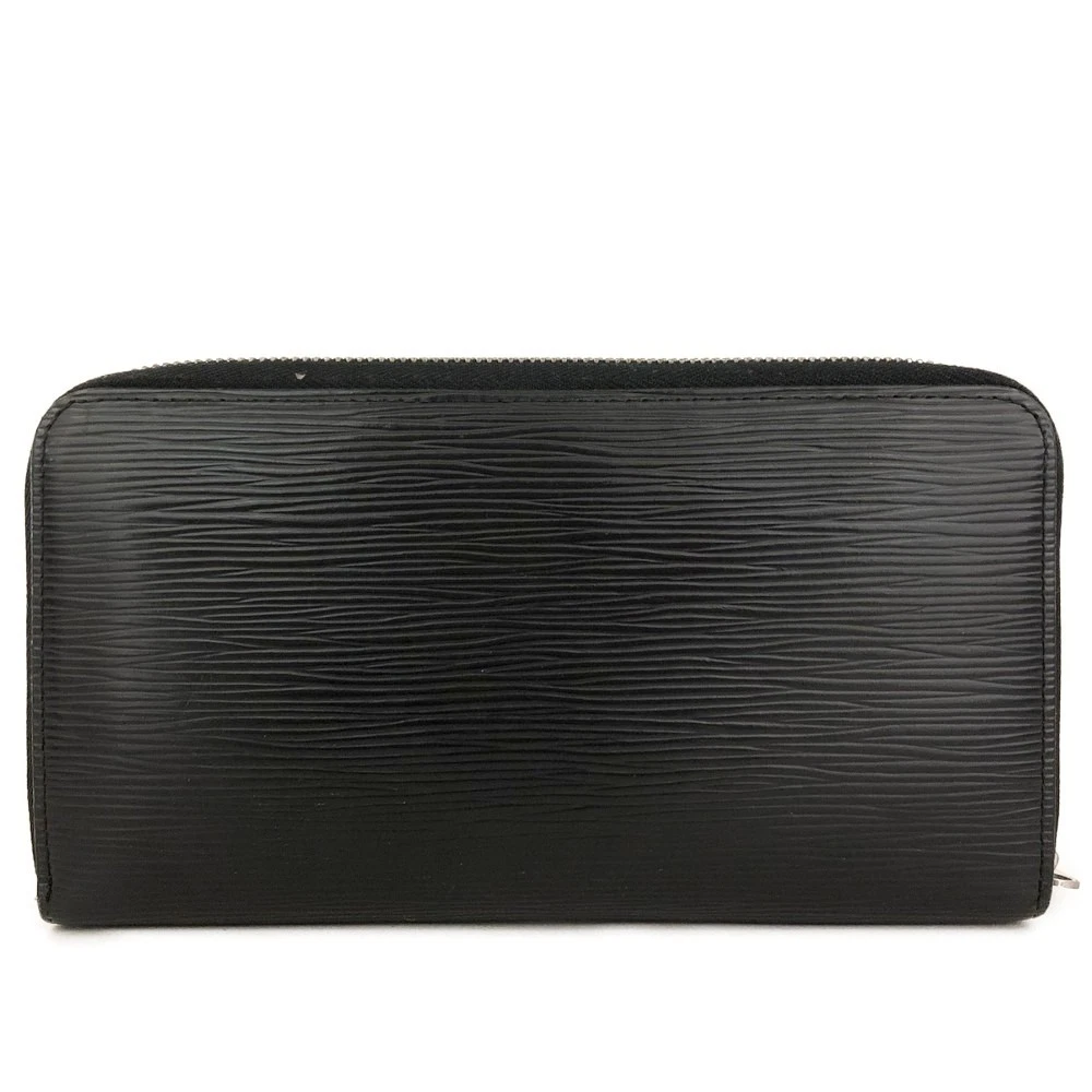$1040 2008 Louis Vuitton Epi Zippy Zip Around Organizer Long Wallet Black SN1008