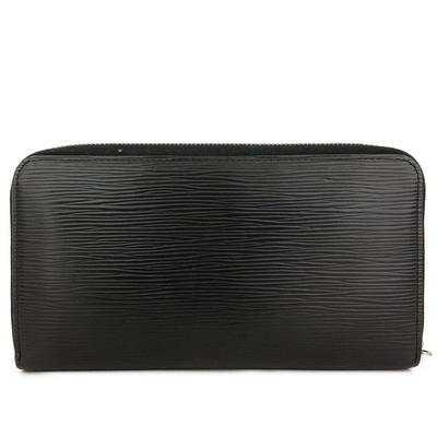 $1040 2008 Louis Vuitton Epi Zippy Zip Around Organizer Long Wallet Black SN1008