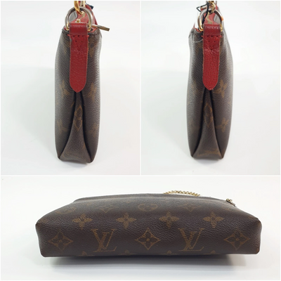$1550 2016 Louis Vuitton Monogram Pallas Clutch Poppy GI0186
