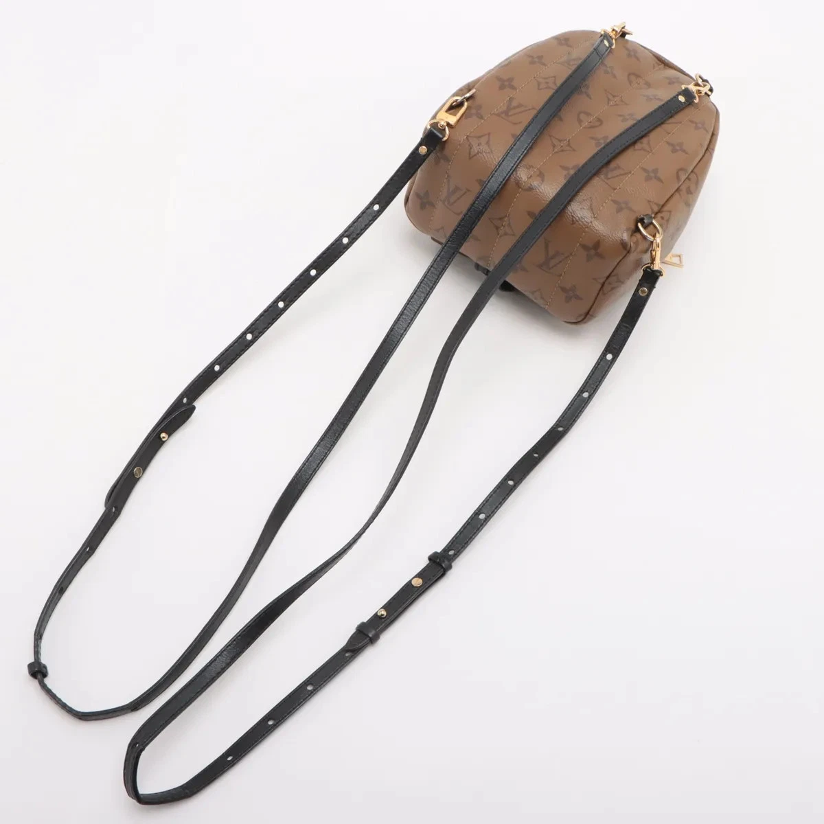 $2770 RFID Louis Vuitton Reverse Monogram Palm Springs Backpack Mini