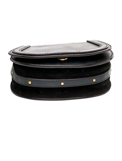 $1690 Chloe Calfskin Small Nile Bracelet Bag Black