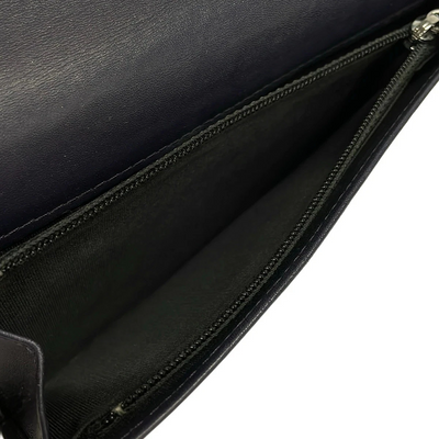 Chanel Chanel Metallic Purple Leather CC Bifold Wallet