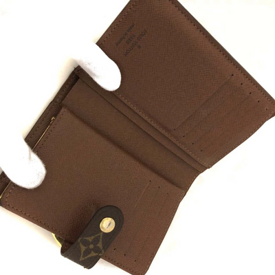 $750 2010 Louis Vuitton Monogram French Purse Wallet MI4160