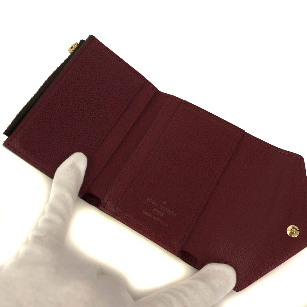 $535 2019 Louis Vuitton Monogram Zoe Wallet Fuchsia MI4189