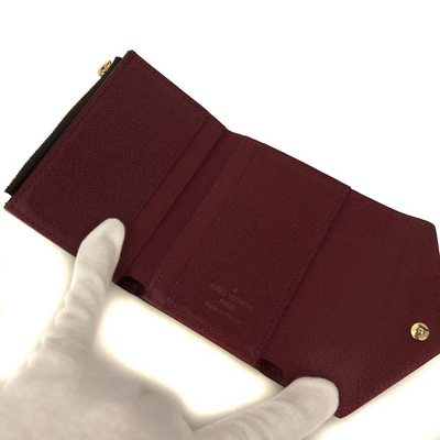 $535 2019 Louis Vuitton Monogram Zoe Wallet Fuchsia MI4189