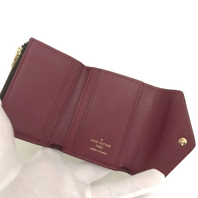 $535 RFID Louis Vuitton Monogram Zoe Wallet Fuchsia