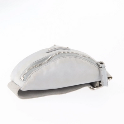 $925 Prada Triangle Plate Wrist Pouch