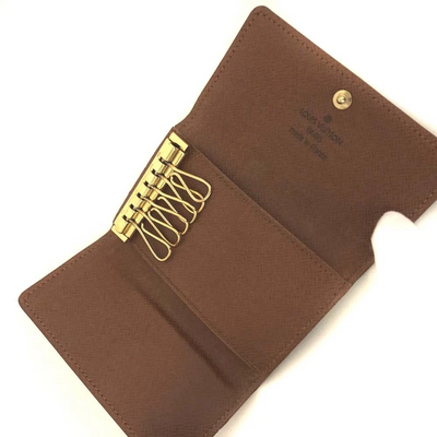 $355 Louis Vuitton Monogram Multicles 6 Ring Key Case Brown CT0969