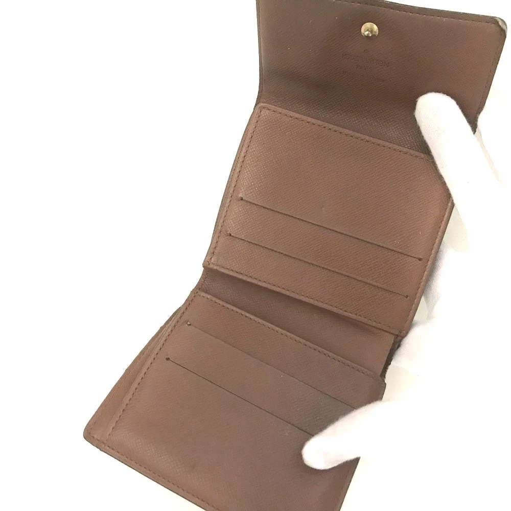 Louis Vuitton Monogram Portefeiulle Elise Trifold Wallet Brown TH0956