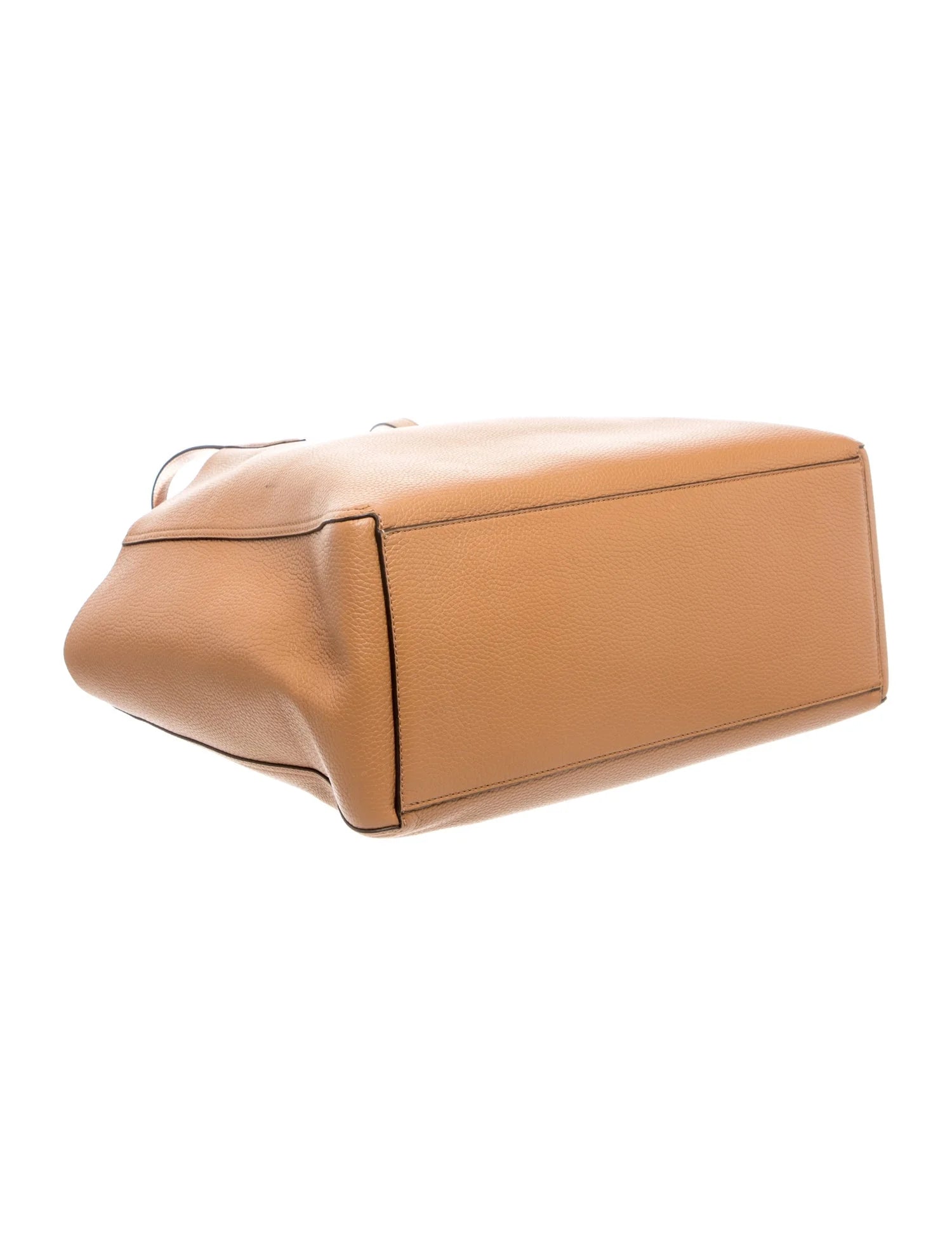$348 Tory Burch Leather Blake Tote Tan