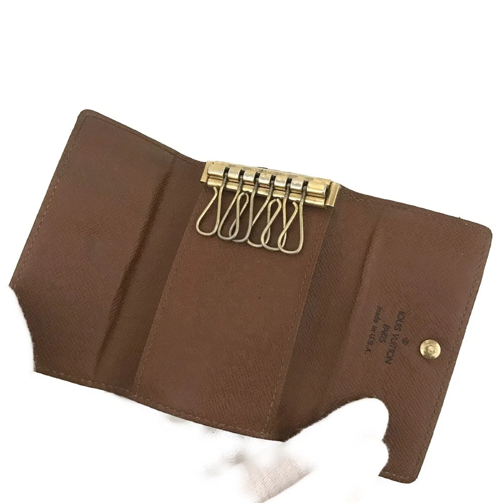 $345 Louis Vuitton Monogram Multicles 6 Ring Key Case Brown SD0091
