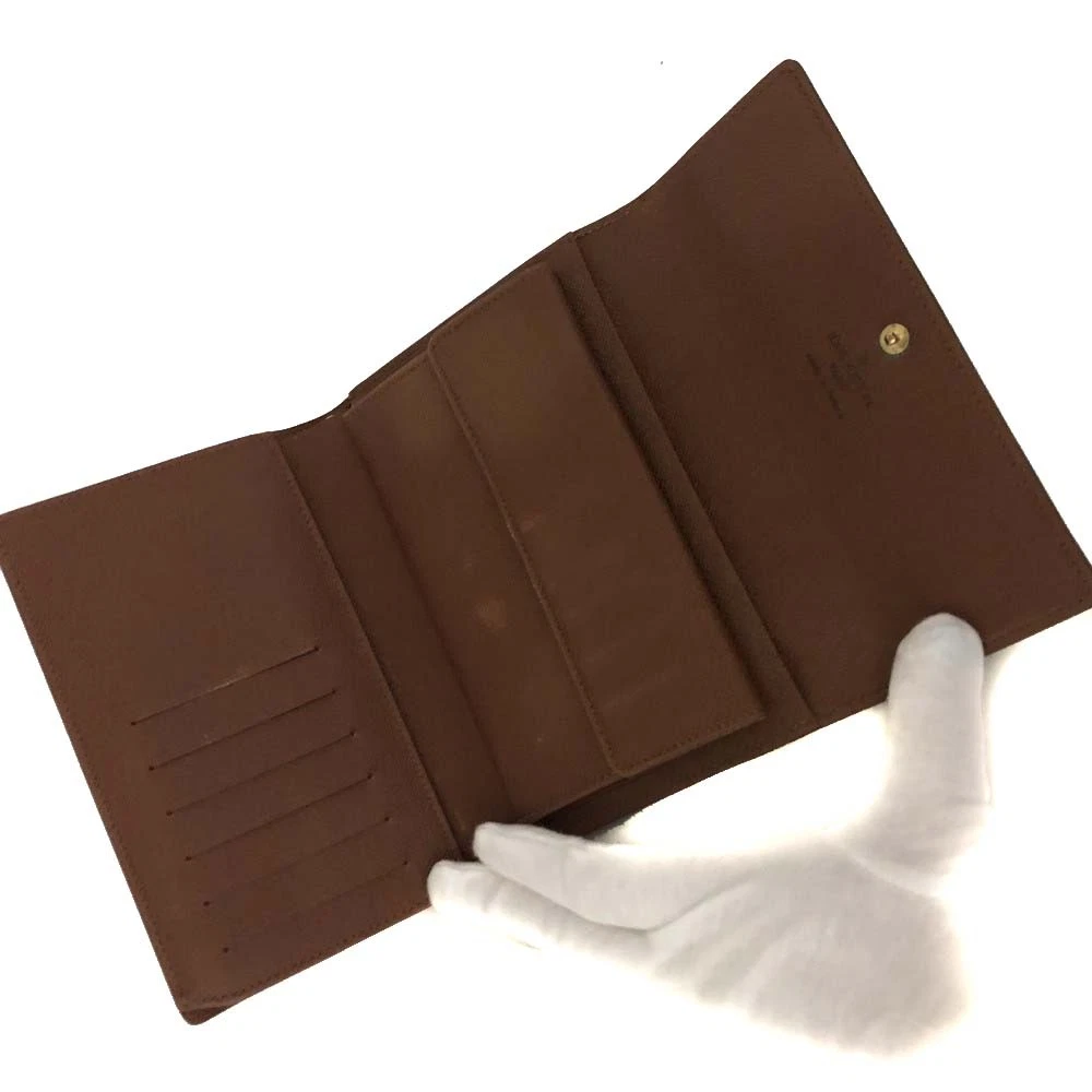 $550 2000 Louis Vuitton Monogram Porte Tresor Etui Papiers Trifold Wallet SP0050