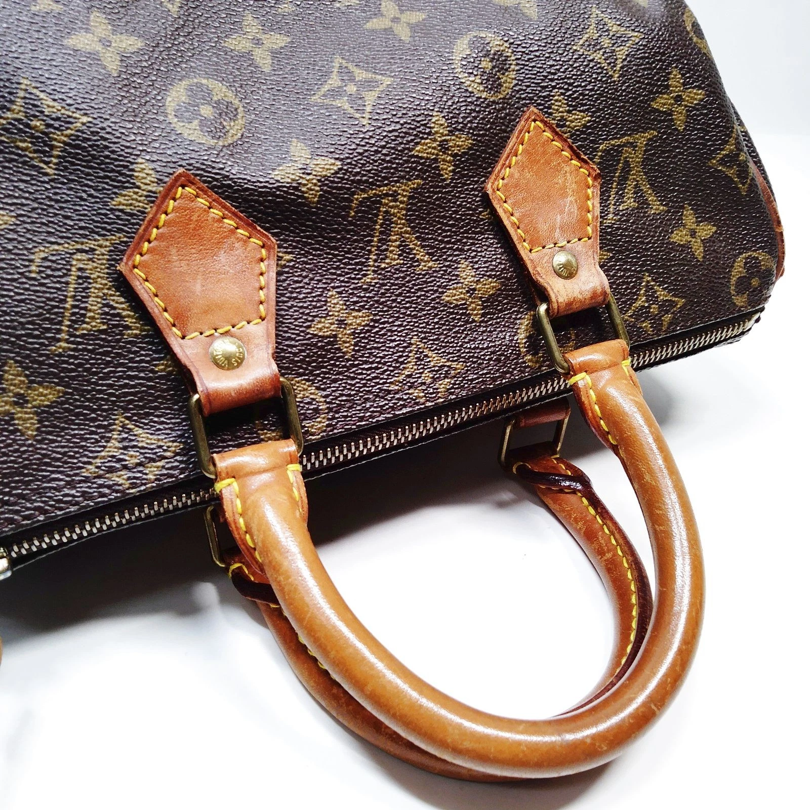 Louis Vuitton Speedy 25 Handbag Brown Monogram MI872