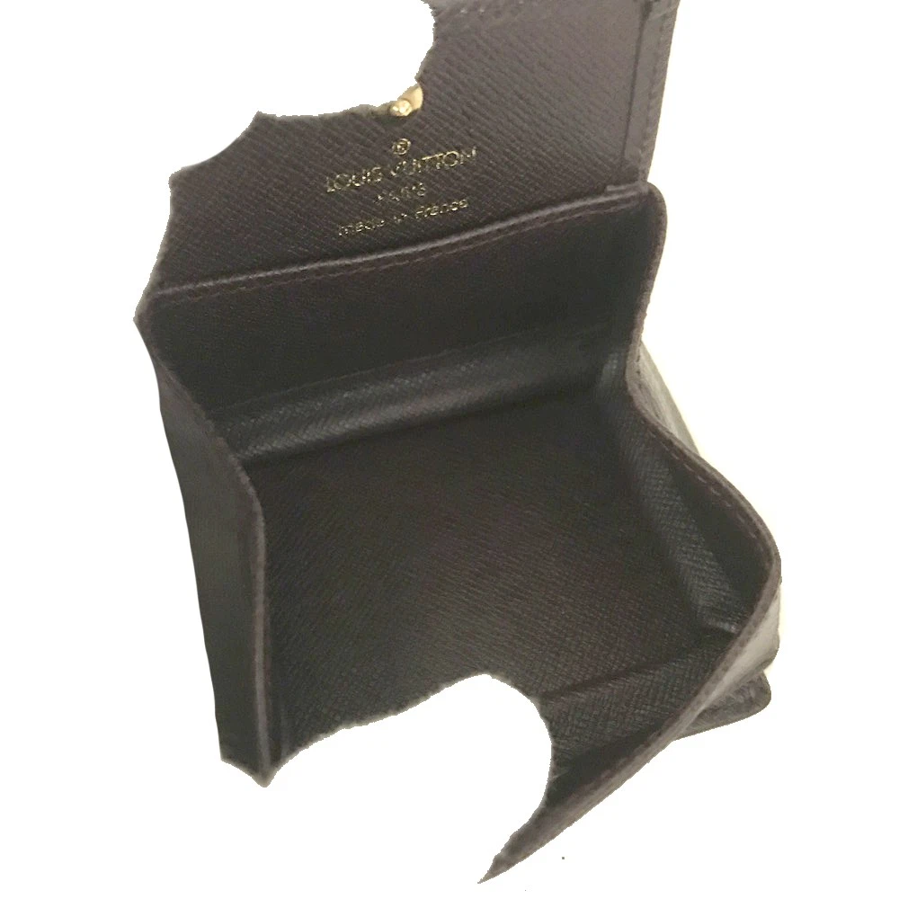 Louis Vuitton Taiga Porte Mannaie Boite Leather Coin Purse Wallet MI0928