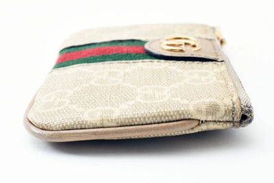 GUCCI Ophidia GG Sherry Line Marmont Coin Case Purse Wallet PVC Double