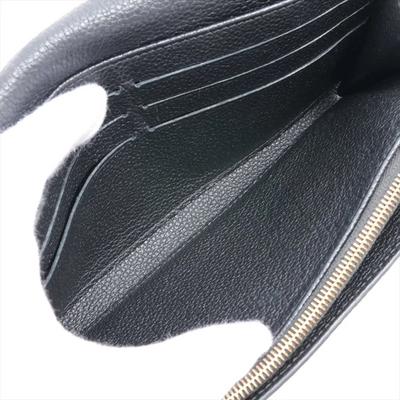 $1060 Louis Vuitton Empreinte Sarah Wallet NM Black