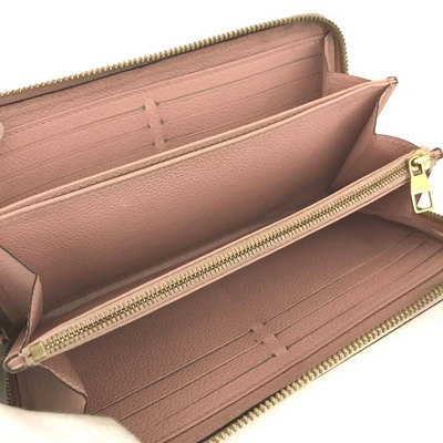 $1140 2019 Louis Vuitton Monogram Empreinte Leather Zippy Zip Around Wallet SP1149