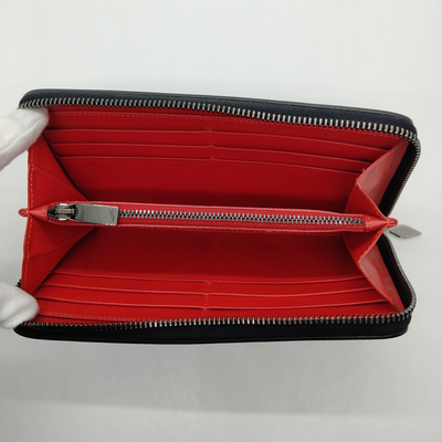 Christian Louboutin Long Wallet Black Leather