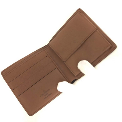 $560 1996 Louis Vuitton Monogram Portefeiulle Marco Bifold Wallet Brown CA0916