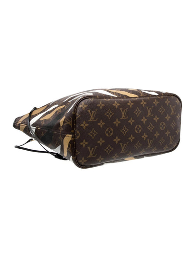 $2550 Louis Vuitton x LoL Monogram Neverfull MM Gold Silver