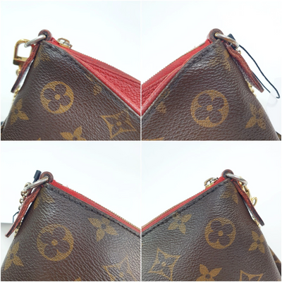 $1550 2016 Louis Vuitton Monogram Pallas Clutch Poppy GI0186