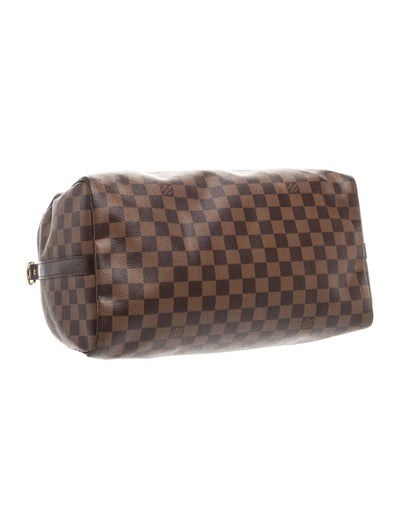 $2150 Louis Vuitton Damier Ebene Speedy Bandouliere 35