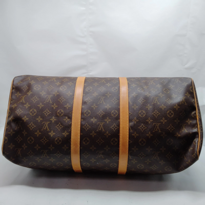 Louis Vuitton Keepall 55 Boston Bag Brown Monogram MI9002