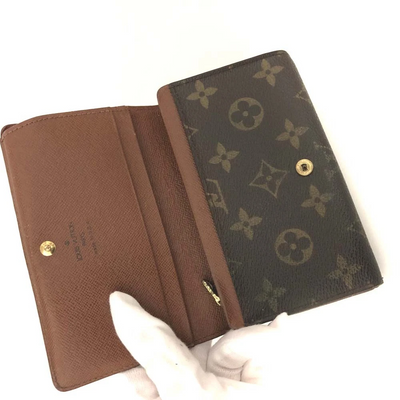 Louis Vuitton Monogram Porte Monnaie Billets Tresor Bifold Wallet SD1919