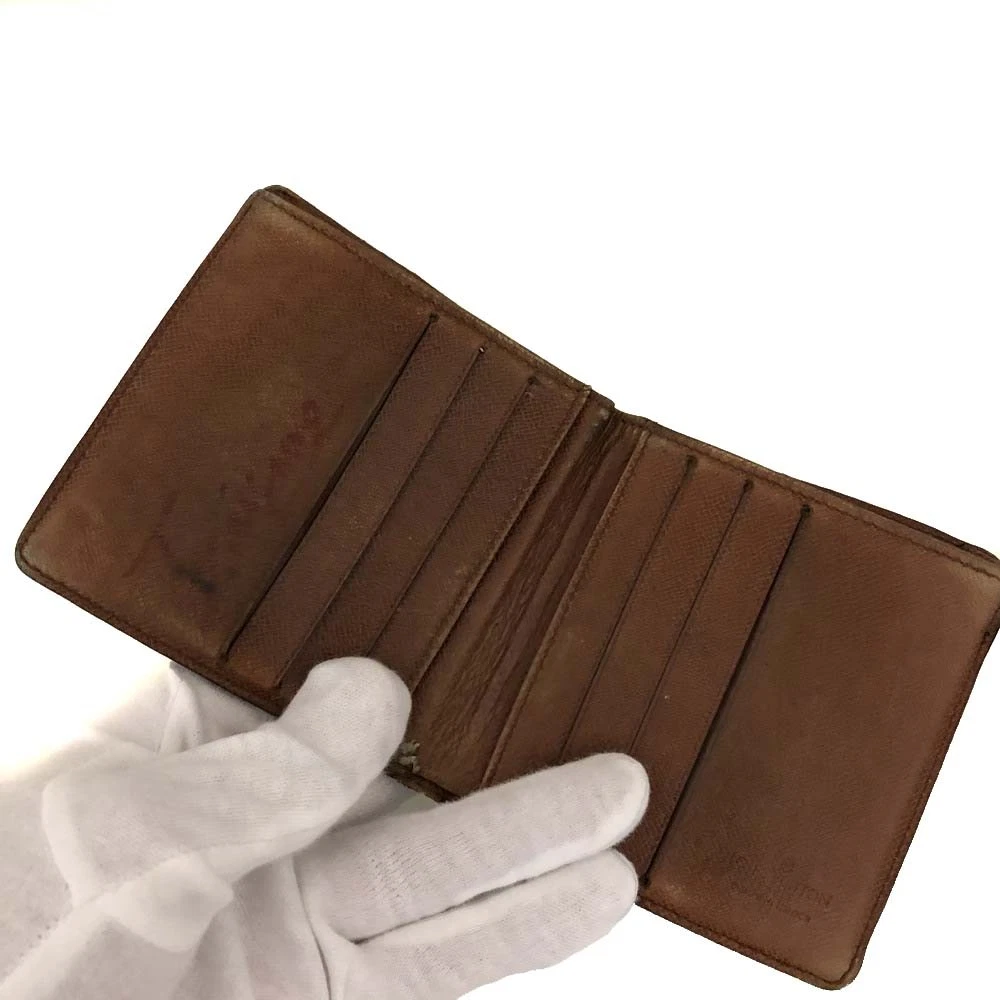 $515 1980s WELL WORN Louis Vuitton Monogram Marco Wallet