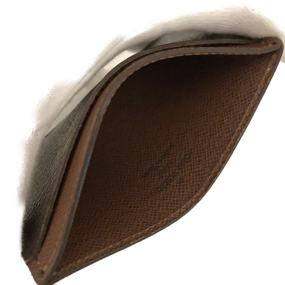 $295 1997 Louis Vuitton Monogram Card Holder Armagnac Brown SP1907