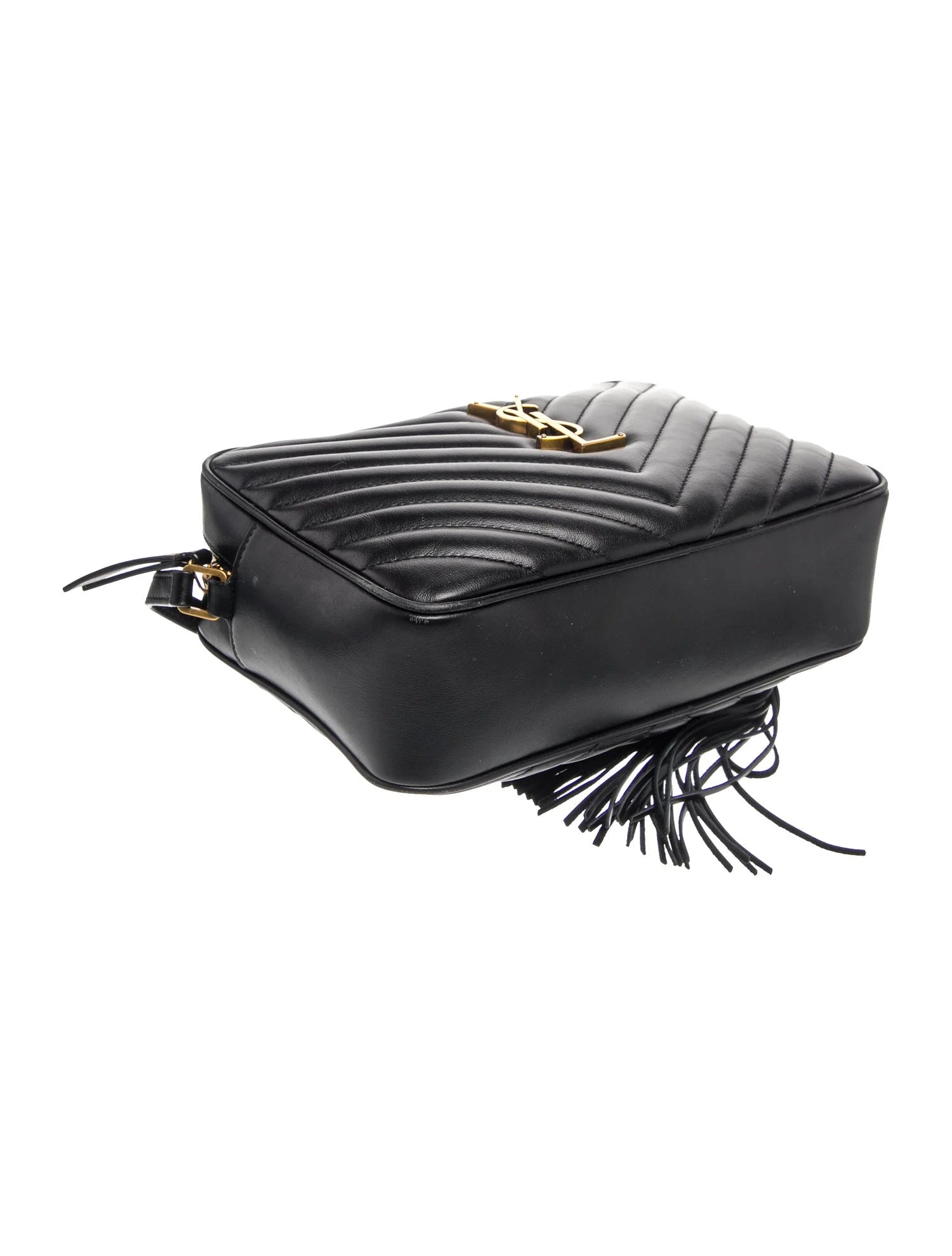 $1710 Saint Laurent Chevron Lou Camera Medium
