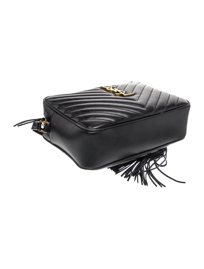 $1710 Saint Laurent Chevron Lou Camera Medium
