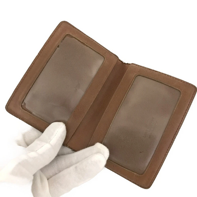 $535 1987 Louis Vuitton Monogram Porte 2 Cartes Vertical Pass Card Case 872AN