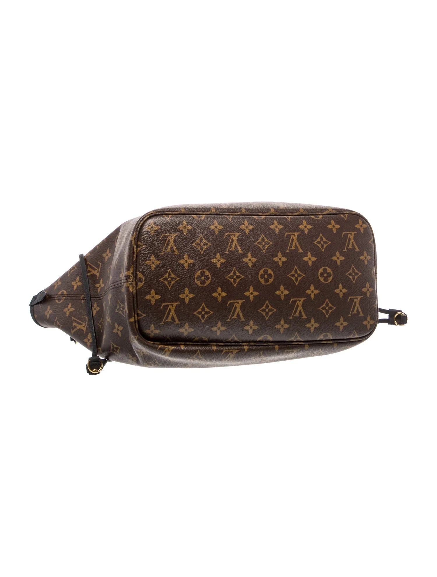 $3200 Louis Vuitton Monogram Calfskin Neo Neverfull Inside Out MM Black RFID