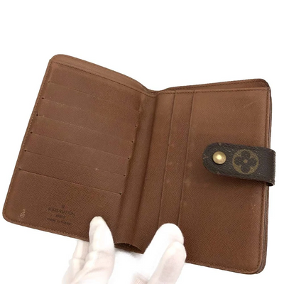 Louis Vuitton Monogram Porte Papier Zippe Bifold Wallet Brown SP1919