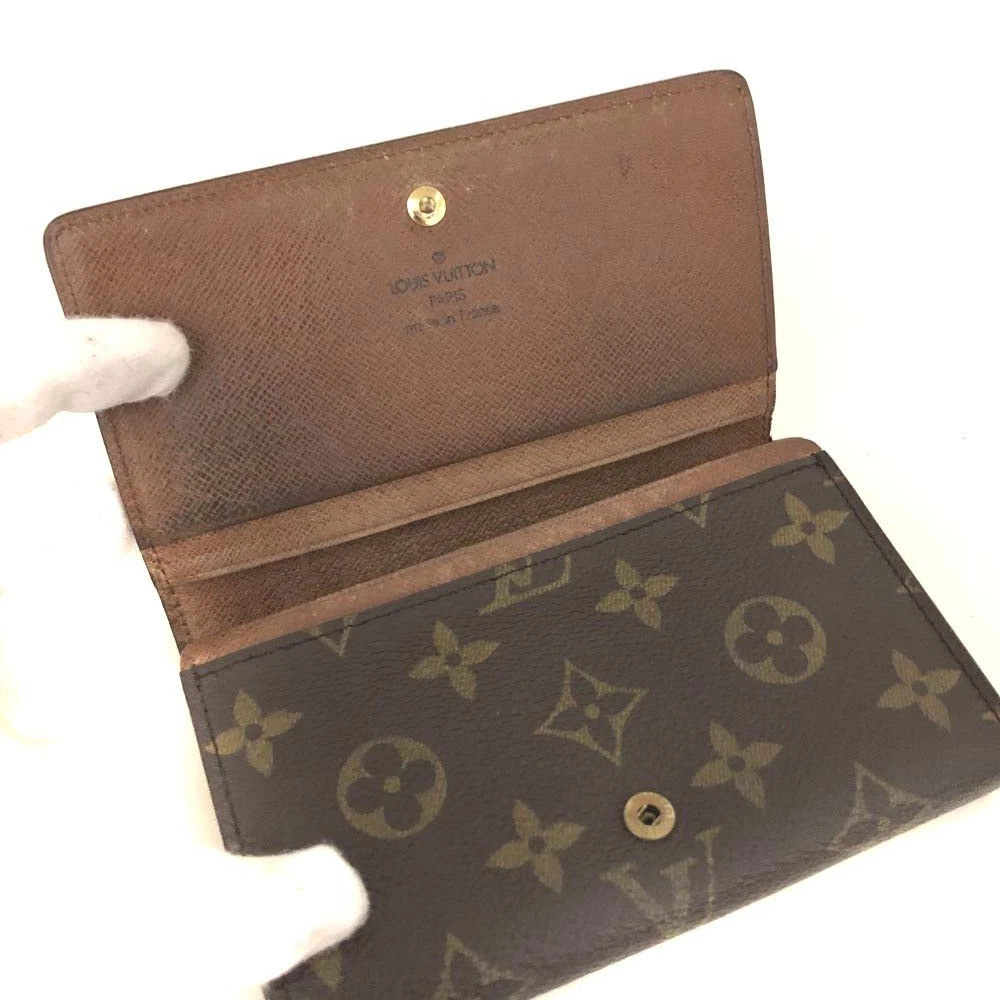 Louis Vuitton Monogram Porte Monnaie Billets Tresor Bifold Wallet RA0965