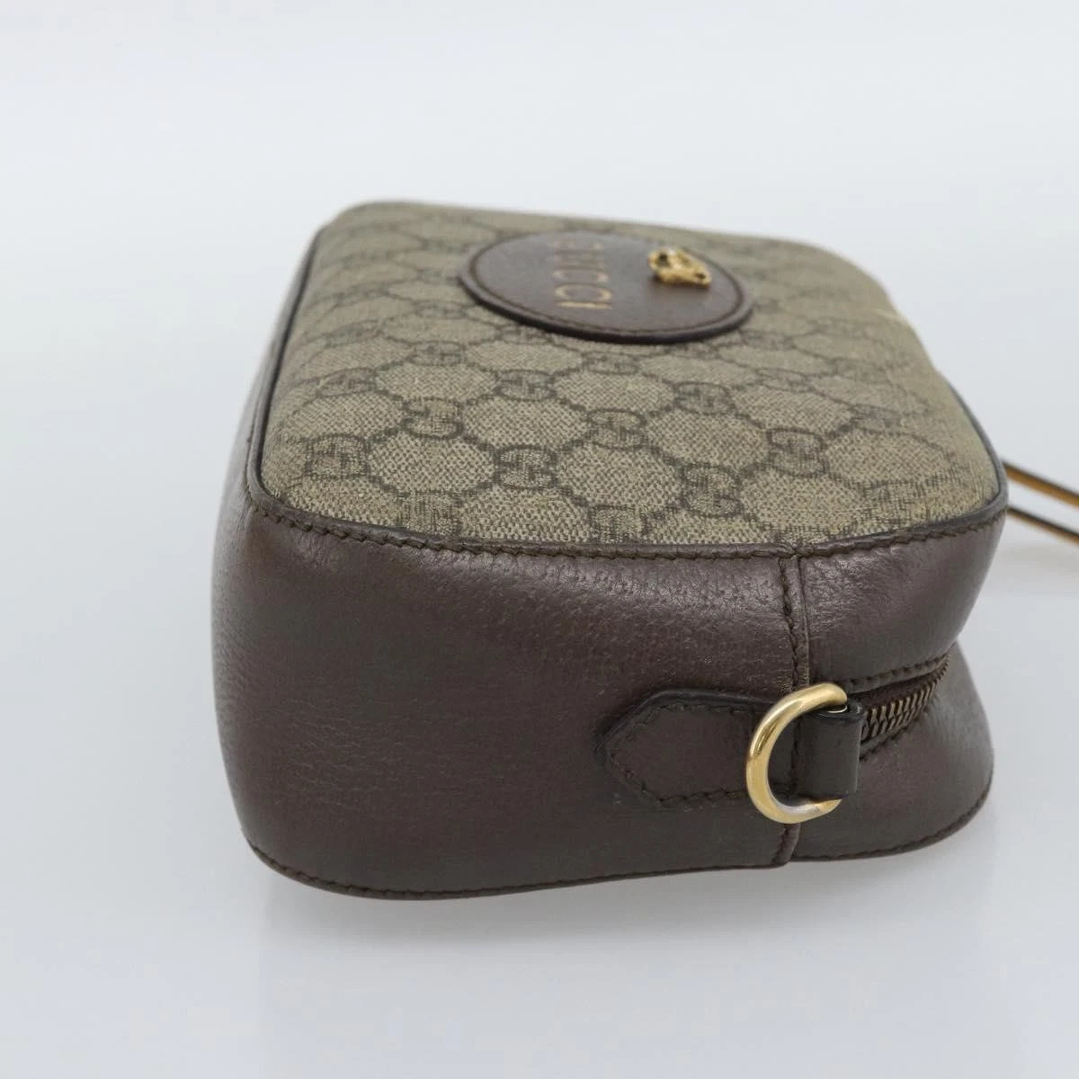 $1490 Gucci GG Supreme Monogram Web Neo Vintage Shoulder Bag Beige New Acero Crop