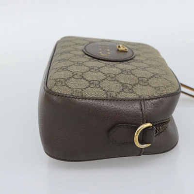 $1490 Gucci GG Supreme Monogram Web Neo Vintage Shoulder Bag Beige New Acero Crop