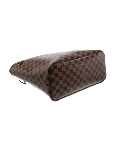 $2240 Louis Vuitton Damier Ebene Neverfull MM with Pouch