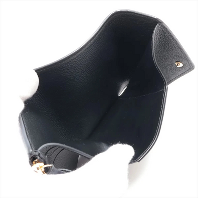 $780 Louis Vuitton Empreinte Portefeuille Victorine Noir Compact Wallet 10021122