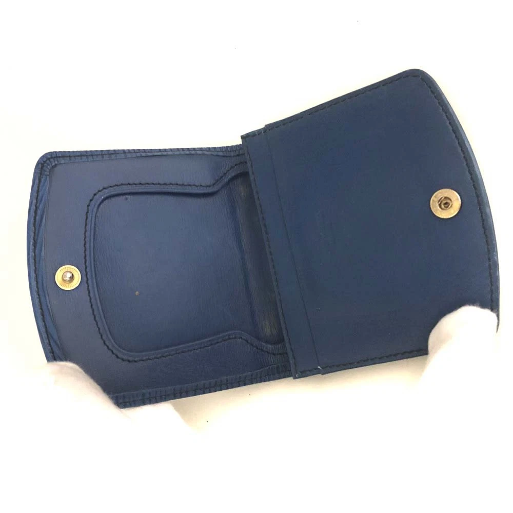 $450 Louis Vuitton Epi Coin Purse Wallet Blue