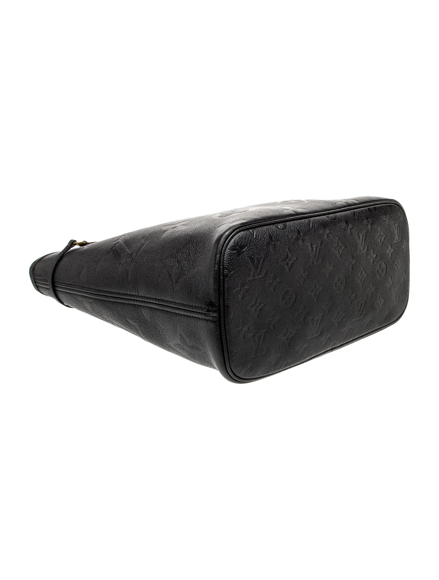 $3050 Louis Vuitton Empreinte Leather Neverfull MM RFID Black