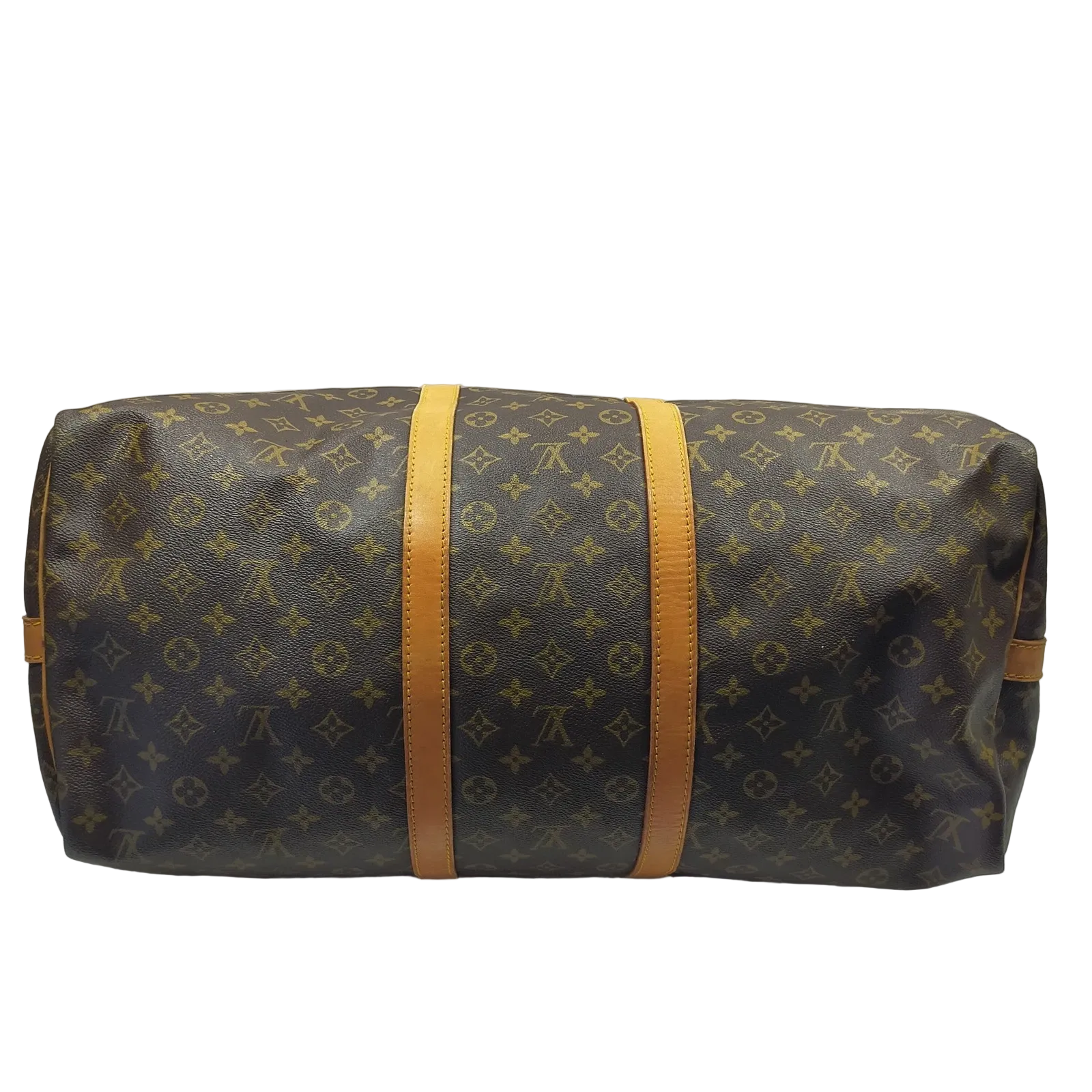 $2780 1984 Louis Vuitton LV Boston Bag Keepall Bandouliere 55 Brown Monogram 844