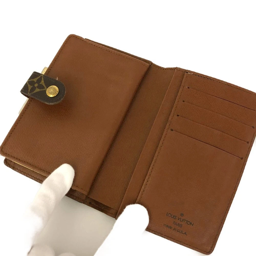 $675 1998 Louis Vuitton Monogram Porte Monnaie Billets Viennois Bifold Wallet SD0978