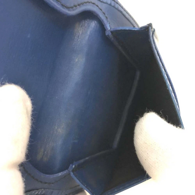 $450 Louis Vuitton Epi Coin Purse Wallet Blue