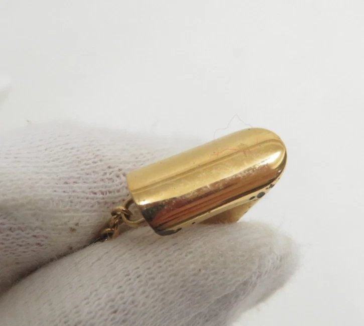 Authentic LOUIS VUITTON Necklace Gold Chain Necklace  I#50759