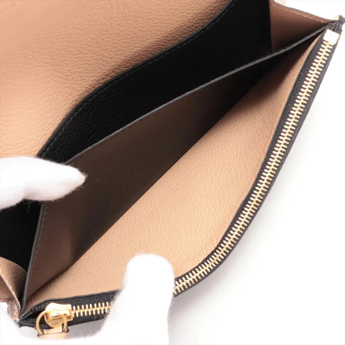 $775 RFID Louis Vuitton Empreinte Emilie Wallet Black Dune